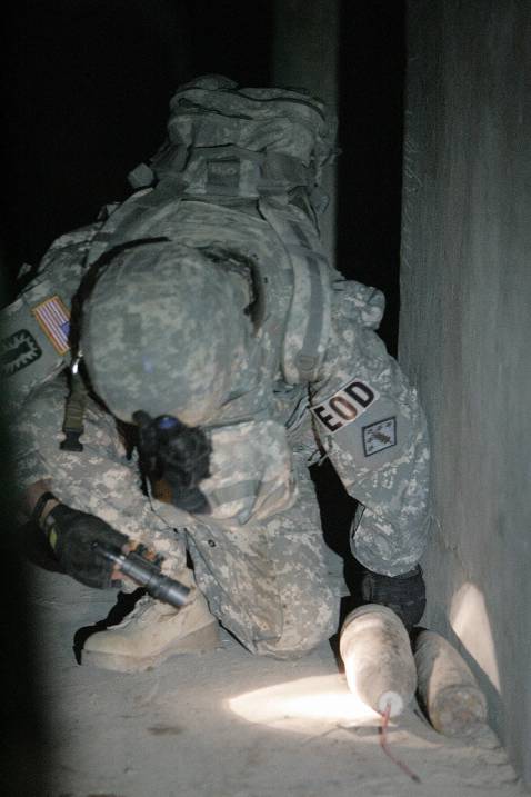 A US army explosives expert