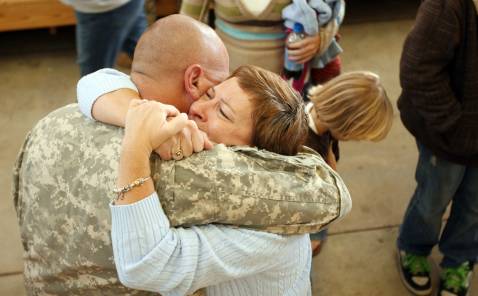 military hug